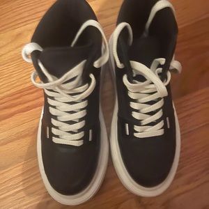 Women topshop hitop platform shoes size 5